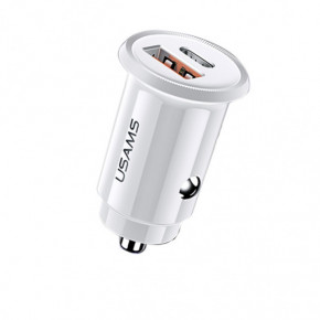    Usams US-CC086 C12 (QC4.0+PD3.0) Fast Charging White 3