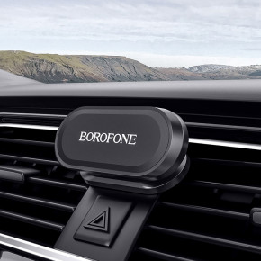    Borofone Graceful in-car phone holder for center console, magnetic Black (BH29) 5