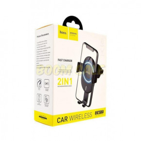  Hoco CW17 Wireless Car Charger Black 3