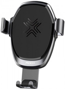   Rock Wireless Charging Gravity Car Mount Grey