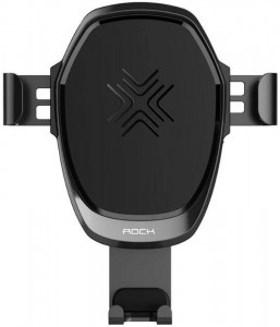   Rock Wireless Charging Gravity Car Mount Grey 4