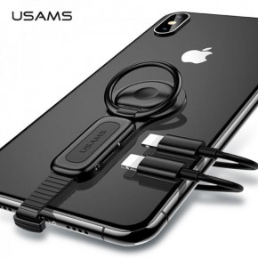  USaMS Ring &; Adapter (3.5mm &; Lightning) Black (BS-000064352) 4