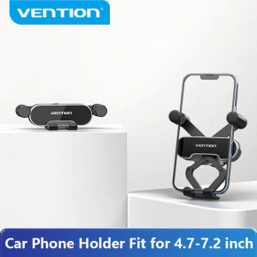    Vention One Touch Clamping Car Phone Mount Black (KCVB0) 3