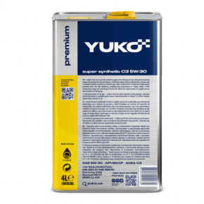   Yuko SUPER SYNTHETIC C3 5W-30 4 (4820070245660) 3