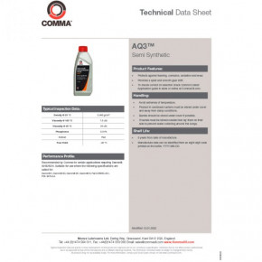   Comma AQ3 AUTO TRANS FLUID 1 (AQ31L) 3