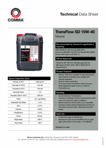   TRANSFLOW SD 15W-40 5 (TFSD5L) 5