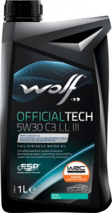  Wolf OFFICIALTECH 5W30 C3 LL III 1L (NEW) (1048179)