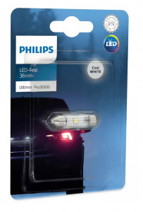   PHILIPS 11854U30CWB1 Festoon 38mm LED Ultinon Pro3000 Blister 0.6W 12V 3