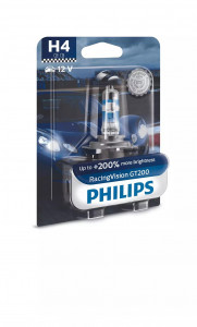  PHILIPS 12342RGTB1 H4 60/55W 12V RacingVision GT200 200% B1