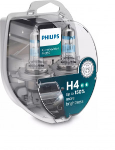  PHILIPS 12342XVPS2 H4 60/55W 12V P43T X-tremeVision Pro150 150%