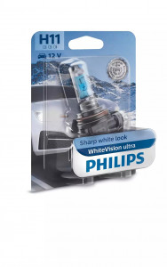   PHILIPS 12362WVUB1 H11 55W 12V PGJ19-2 WhiteVision ultra 60% 4000K B1