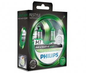   Philips H7 ColorVision Green 3350K 2/ (12972CVPGS2)