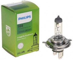  Philips H4 LongLife EcoVision 12V 60/55W P43t-38