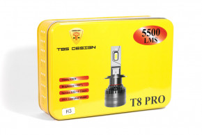    TBS Design T8 PRO H3 12-24V 110W Pk22s 11000lm 6000K 5