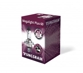   Tungsram 12V H4 60/55W 12V (1 ./) Megalight Plus 60 3