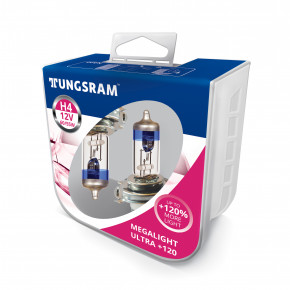   Tungsram H4 60/55W 12V (2 ./) Megalight Ultra +120% 3