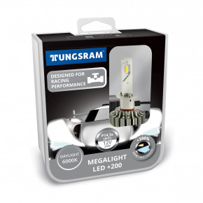   LED   Tungsram Megalight LED  200 12V H1 24W 6000K (2 ./)