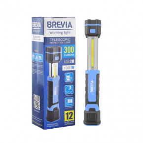    Brevia LED 3W COB+1W LED 300lm 2000mAh, microUSB (11340)