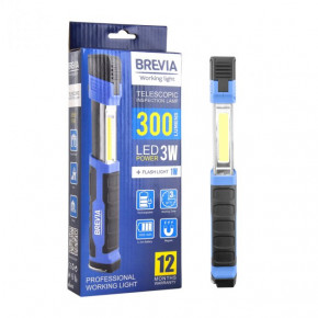    Brevia LED 3W COB+1W LED 300lm 2000mAh, microUSB (11350)