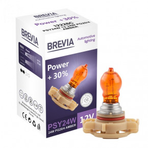   Brevia PSY24W 12V 24W PG20/4 AMBER Power 30% CP 12226C