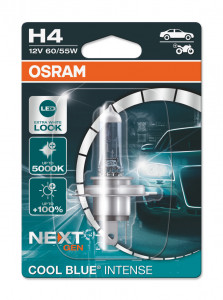   Osram H4 12V 60W P43t Cool Blue Intense Next Gen +100% 1  (64193CBN-01B)