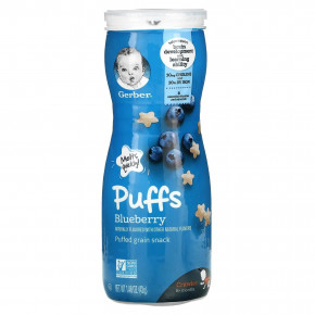      8  Gerber (Puffs Puffed Grain Snack 8 Months Blueberry) 42 