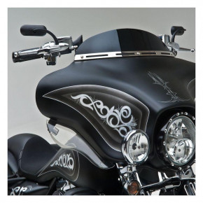   Mini Oval Black 35x115mm  Harley Sportster XL/Dyna/Softail ( 2) 7