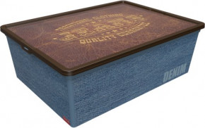  QUTU TREND BOX  DENIM LEATHER 25. (TREND BOX / DENIM LEATHER 25.)