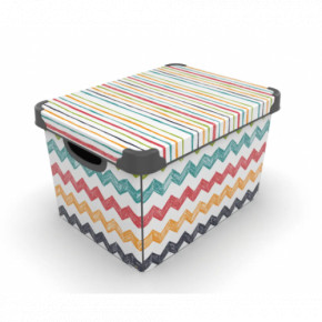  QUTU STYLE BOX   COLORED ZIGZAG 20. (6835539)