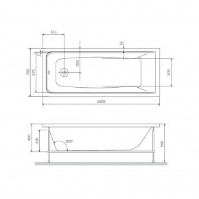   AM.PM Gem 15070 W90A-150-070W-A 3