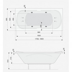  PoolSpa Gemini 180x80 (PWPD910ZN000000) 4