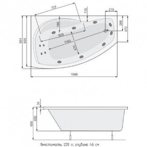  PoolSpa Nicole 160x95 (PWAND10ZN000000) 3