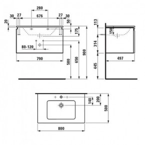    Laufen Pro S 800500  (H8609644631041) 3