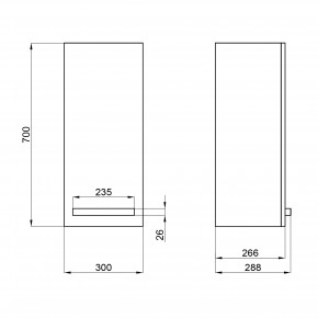   Qtap Taurus 300700300 Whitish oak QT24761PP700WO 3