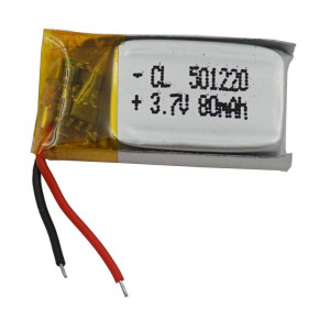  - 80mAh Li-Po 3.7V 501020 3.7V