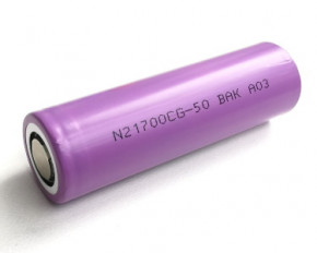  21700 - (Li-Ion) BAK N21700CG-50 5000mAh, 10.2A, 4.2/3.6/2.5V