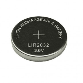   Li-Ion LIR2032, 3.6V, 40mAh