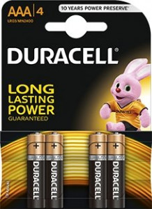   Duracell Duralock Basic, AAA/LR03, 1.5V,  4