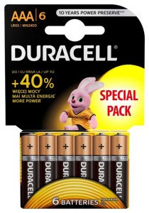   Duracell Duralock Basic, AAA/LR03, 1.5V,  6