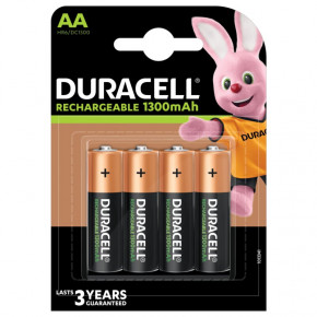  Duracell Rechargeable DC1500, AA/(HR6), 1300mAh, LSD Ni-MH,  4