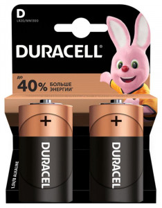  Duracell Alkaline D/LR20 BL 2