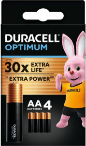   Duracell Optimum AA (LR06) 4  (5000394158696)