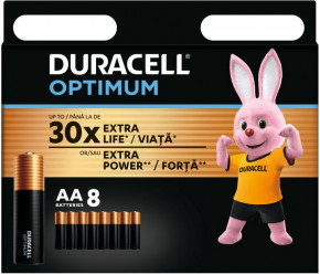   Duracell Optimum AA (LR06) 8  (5000394158931)