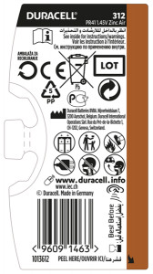  Duracell HA 312 6 (5004325) 3