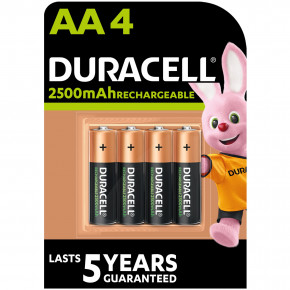 ���������� Duracell �������������� R06 (AA) 2500mAh 4 �� �������� (912602)
