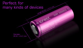   26650 Efest IMR26650 4200mAh 50A 4.2/3.7/2.5V 8