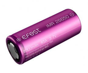   26650 Efest IMR26650 5000mAh 45A 4.2/3.7/2.5V 4