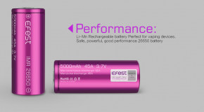   26650 Efest IMR26650 5000mAh 45A 4.2/3.7/2.5V 8