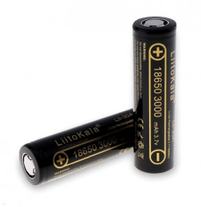  LiitoKala 18650 Li-Ion 3000 mAh Black