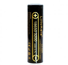  LiitoKala 18650 Li-Ion 3200 mAh Black